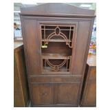 Wooden Display Cabinet With Glass Door