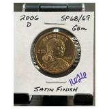 2006 D Satin Finish Sacagawea Dollar Coin