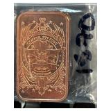 .999 Fine Copper One AVDP Ounce Bar