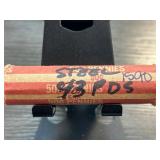 1943 Steel Wheat Pennies Roll Marked PDS