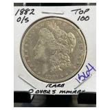 1882-O/S Morgan Dollar, Top 100 Variety
