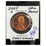 2005-S Lincoln Cent Gem Proof Deep Cameo