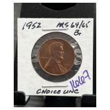 1952 Lincoln Wheat Cent MS64/65 BN