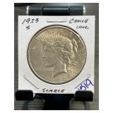 1923-S Peace Silver Dollar, Choice Uncirculated