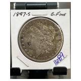 1897-S Morgan Silver Dollar in Good Fine Condition