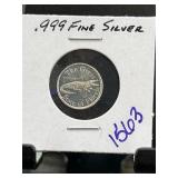 .999 Fine Silver Florida State Alligator Coin