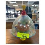 Vintage Style Spinning Top Toy with Train Design