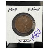 1913 Lincoln Wheat Cent in Fine Condition