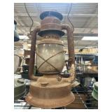 Antique Rustic Metal Kerosene Lantern