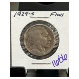 1929-S Buffalo Nickel in Fine Condition