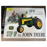 John Deere Step Up Metal Sign