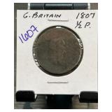 Great Britain 1807 Half Penny Coin