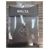 Sterling Silver Malta Pendant 925