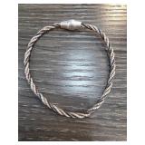 Sterling Silver Twisted Rope Bracelet