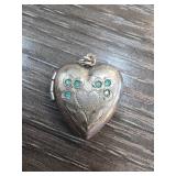 Sterling Silver Heart-Shaped Locket Pendant