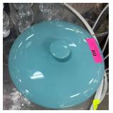 Blue Ceramic Lidded Dish by Sweeze