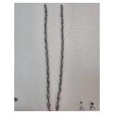 Stainless Steel Necklace and Earrings Set