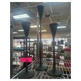 Three Pottery Barn Metal Candleholders
