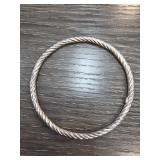 Sterling Silver Twisted Rope Bangle
