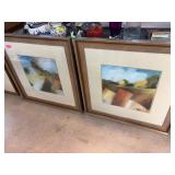 Framed Abstract Landscape Prints