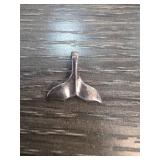 Sterling Silver Whale Tail Pendant