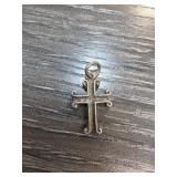 Sterling Silver Cross Pendant With Loop