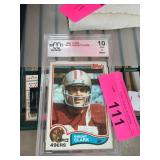 1986 Topps Dwight Clark Graded Football Card
