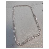 Sterling Silver Figaro Chain Necklace