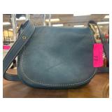 Coach Leather Crossbody Bag in Blue