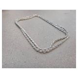 Sterling Silver Rope Chain Necklace