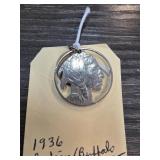 1936 Indian/Buffalo Pendant