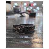 Sterling Silver Marcasite Ring Sz 8