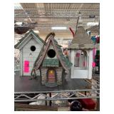 Three Decorative Birdhouses
