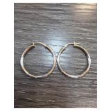 Sterling Silver and Gold-Tone Hoop Earrings