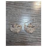 Sterling Silver Dangling Earrings
