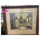 Framed Maurice Utrillo Print