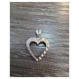 Sterling Silver Heart-Shaped Pendant