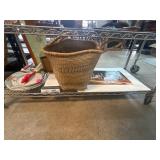Home Goods Lot: Plates, Basket, and Poster