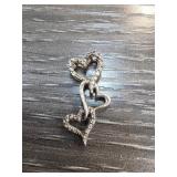 Sterling Silver Triple Heart Pendant