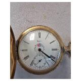 Kassc 17-Jewel Pocket Watch with Engraved Case