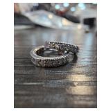 Sterling Silver Hinged Hoop Earrings