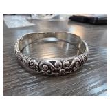 Brighton Silver-Tone Bracelet With Scroll Design