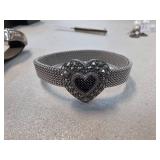 Judith Jack Sterling Silver Heart Bracelet
