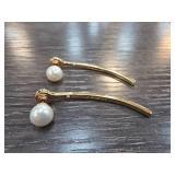 Rebecca Minkoff Gold-Tone Pearl Earrings