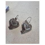 Brighton Silver-Tone Heart Earrings
