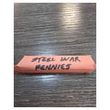 Roll of Steel War Pennies in Paper Wrap