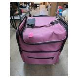 Pink Rolling Storage Bag With Handles