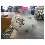 Ceramic Vase with Native American-Inspired Design