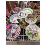 Decorative Plates with Floral Designs