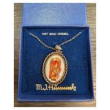 M.I. Hummel 14K Gold Vermeil Pendant Necklace